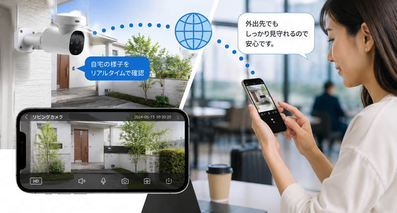 遠隔地からも監視